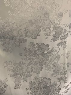 White Peony Floral - Faux Silk Brocade Fabric Polyester brocade White Brocade Fabric, Floral Fabric Texture, Nikah Outfit, Silk Velvet Fabric, Bachelorette Outfits, White Peonies, Silk Brocade, Hand Dyed Silk, Silk Charmeuse