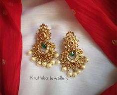 Chandbalis Earrings Gold, Latest Indian Jewellery, Gold Earrings For Kids, Gold Jewelry Outfits, New Gold Jewellery Designs, Gold Earrings Models, Antique Jewellery Designs, Online Gold Jewellery, Jewellery Diamond