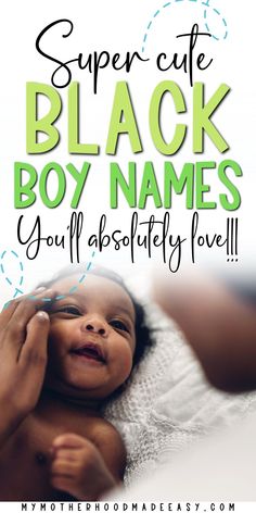 Are you looking for a list of strong black baby boy names to choose a name for your little black king?If so, you’re in the right place! Keep reading for the best black boy names with rich culture and strong meanings! Baby Names Black, African American Boy Names, Celebrity Baby Boy Names