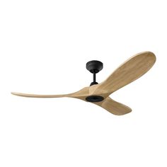 Visual Comfort Fan - 3MAVSM52MBKNH - 52"Ceiling Fan - Maverick - Midnight Black Maverick Ceiling Fan, Ceiling Fan Size, Smart Home System, Enclosed Porches, Night Rain, Generation Lighting, Natural Honey, Ceiling Fan With Remote, House System