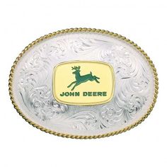 1340 Series, John Deere Western Belt Buckle, Montana Silversmith. WANT! Country Belt Buckles, John Deere Decor, Country Belts, Cowboy Outfit, Bridesmaid Groomsmen Gifts, Western Designs, Gold Belt Buckle