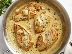 Dijon Chicken Recipes, Creamy Sauce For Chicken, Creamy Garlic Chicken Recipes, Creamy Chicken Recipes, Creamy Garlic Chicken, Creamy Garlic Sauce, Budget Bytes, Garlic Chicken Recipes, Chicken Meal Prep