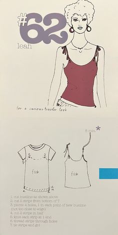 Easy To Make Tops For Women, Thrift Flip Patterns, Diy Summer Tops For Women, How To Sew A Mini Dress, Re Design Clothes Diy, Easy Summer Top Pattern Free Sewing, Easy Shirt Pattern, How To Cut Clothes For Beginners, 99 Ways To Cut A T-shirt Book