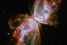 the butterfly shaped object is seen in this image from nasa's hubble telescope