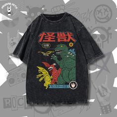 Retro T-Shirt, Oversized Streetwear, Black Grunge Punk Emo Rock Clothing, Harajuku Style. ➡️ This vintage retro washed cotton T-shirt is the perfect way to express your unique style. Crafted from high-quality soft cotton, it's comfortable to wear and features a relaxed fit. You can choose from our selection of aesthetic gothic, grunge, and Y2K prints to get a truly unique T-shirt. 🎁 The perfect gift for fans and enthusiasts of grunge, punk, rock, gothic, and emo. ➡️ Features: ・Made of Cotton. ・ Y2k Crew Neck T-shirt With Character Print, Grunge Cartoon Print T-shirt For Streetwear, Black Y2k Anime Print T-shirt, 90s Anime Print Crew Neck T-shirt, Vintage Graphic Print T-shirt For Alternative Fashion, Unisex Character Print T-shirt For Streetwear, Vintage Black T-shirt With Graphic Design, Oversized Y2k Tops With Cartoon Print, Y2k T-shirt With Character Print For Streetwear