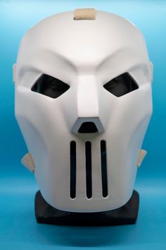 White Full Face Mask For Cosplay Events, White Full Face Mask For Cosplay, Themed White Masks And Prosthetics For Masquerade, Themed White Masks And Prosthetics, Casey Jones Mask, Sci-fi Helmet, Teenage Mutant Ninja Turtles Movie, Armadura Cosplay, Ninja Turtles Movie