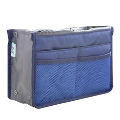 Color: blue Tote Organizer Insert, Handbag Organizer Insert, Tote Organization, Bag Insert, Makeup Bag Organization, Handbag Organization, Travel Handbags, Women Cosmetics, Pouch Organizer