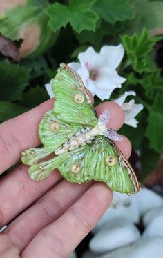 Luna moth custom butterfly necklace. Handmade lampwork beads by ArtPalladisGlass. Luna Moth glass pendant , personalized butterfly jewelry , butterfly charm. Luna moth butterfly necklace Christmas gift idea for mom . Lampwork butterfly charm pendant is made from glass and looks real #chicjewelry #glassjewelry #handmadejewelry Handmade Green Butterfly Necklace, Green Butterfly Brooch Jewelry, Green Butterfly Jewelry For Gifts, Green Butterfly Jewelry For Gift, Whimsical Butterfly Jewelry For Gifts, Hand Painted Butterfly Jewelry Gift, Hand Painted Butterfly Jewelry For Gift, Green Jewelry With Butterfly Charm For Gift, Handmade White Butterfly Necklace Gift