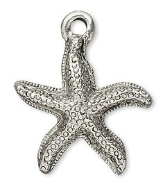 Sea creature charms. Antiqued pewter, 20x17mm starfish. Sold per pkg of 4. Made in the USA. *Please consider the actual sizes given in the listing as the pictures are generally enlarged to show detail. Silver Starfish Charm Jewelry, Sterling Silver Starfish Charm Necklace, Sterling Silver Starfish Charm Pendant Necklace, White Star-shaped Jewelry With Starfish Charm, Summer Starfish Charm Star-shaped Jewelry, Antique Pewter, Starfish, Sea Creatures, Antique Silver