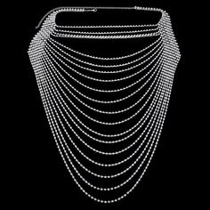 Material: Rhinestone, Metal Size: One Size Occasion: Party, Club, Beach Style: Hollow Out, Sexy Unique Choker Necklaces, Bra Jewelry, Chest Jewelry, Chest Chain, Rhinestone Bra, Bridal Choker, Chain Top, Halter Crop Top, Outfits For Women