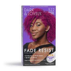 Fade-Resistant Rich Conditioning Color is an innovative formula that delivers vibrant, fade-resistant color and shine. This formula contains Dark and Lovely's exclusive Moisture Seal technology for double the conditioning power especially designed to help protect relaxed and natural hair while coloring. The result is silky, shiny hair and luxurious, rich color. Color so rich, so ultra-conditioning it lasts for up to 8 weeks Helps protect relaxed and natural hair while coloring Permanent non-drip Dark And Lovely Hair Dye, Dark And Lovely, Pink Hair Dye, Conditioning Hair, Conditioner Hair, Dimensional Color, Conditioner Hair Mask, Dope Hairstyles, Permanent Hair Color