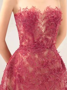 Unique Short Prom Dresses, Bead Lace, Mean Blvd, Happy Clothes, Embroidered Midi Dress, Dream Dresses, Red Midi Dress, Dresses By Length, Lace Midi