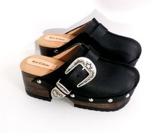 Step Back in Time: Exploring Vintage 70's Platform Clogs A Fusion of Leather and Wood Craftsmanship Wood clogs, Platform shoes - Etsy 日本 Platforms Shoes, Heeled Clogs, Black Clogs, Handmade Leather Shoes, Wooden Clogs, Clog Heels, Wooden Shoes