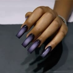 Colored Acrylic Nails, Girly Acrylic Nails, Long Square Acrylic Nails, Unique Acrylic Nails, Black Nail, Bling Acrylic Nails