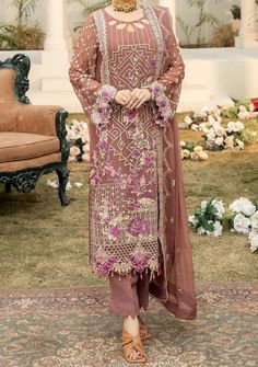 Sheer Organza Dress For Eid, Sheer Georgette Dress For Eid, Festive Sheer Georgette Dresses, Chiffon Dresses With Dupatta, Sheer Chiffon Dress For Eid, Festive Sheer Chiffon Dress, Sheer Dress For Eid Festivities, Sheer Dress For Festive Eid Occasion, Sheer Festive Dress For Eid