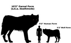 the wolf is standing next to an image of a man and his wolf are shown