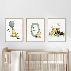 winnie the pooh nursery wall art prints