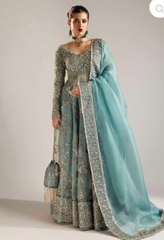 latest Pakistani Indian bridal wedding dress Hussain Rehar. Blouse Piece Embroidered Organza With Hand Embellishments Sleeves Piece Embroidered Organza With Hand Embellishments Front 7 Panels Organza With Heavy embellishments Back Side 7 Panels Organza embroidered Dupatta Embroidered Organza Jamawar Dupatta With Dabka For Reception, Reception Dupatta With Dabka On Jamawar, Reception Jamawar Salwar Kameez With Dabka, Eid Wedding Sharara With Naqshi Detail, Traditional Naqshi Sharara For Reception, Bollywood Style Sharara With Naqshi For Reception, Anarkali Sharara With Naqshi For Reception, Naqshi Sharara For Reception With Traditional Drape, Bollywood Style Jamawar Sharara For Reception