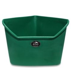 a large green plastic container on a white background