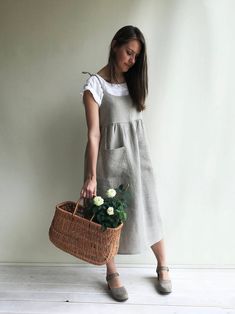 Natural Linen Strap Dress Womens Sundress Linen Jumper | Etsy Casual Linen Sleeveless Dress For Work, Casual Sleeveless Linen Dress For Work, Casual Sleeveless Pinafore Dress With Pockets, Casual Sleeveless Dress For Everyday, Casual Sleeveless Everyday Dress, Sleeveless Summer Dress For Everyday, Summer Sleeveless Dress For Everyday, Sleeveless Pinafore Dress For Daywear, Summer Sleeveless Everyday Dresses