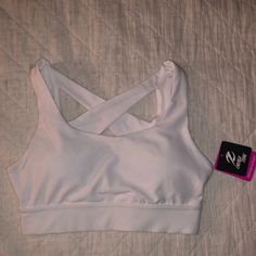 Sports Bra - Medium Support. Cross Back Nwt Smoke Free/Pet Free Home Women's Intimates, Sports Bra, Color White, Energy, Pet, Bra, Sports, Women Shopping, White