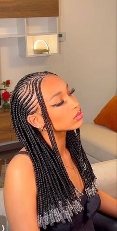 Latest Hair Braids, Feed In Braids Hairstyles, Goddess Braids Hairstyles, Cute Braided Hairstyles