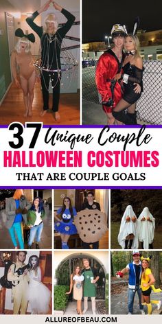 halloween costumes for couples that are unique and easy to make them look like they're in