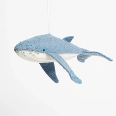 craftspring-happy-humpback-whale-felt-christmas-ornament Candle Topper, Balloon Kits, Felt Ornament, Birthday Cake With Candles, Deep Ocean, Girl Superhero, Humpback Whale, Crafts Beautiful, Hand Felted