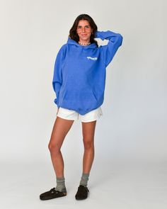 Pigment dyed unisex fleece hoodie sweatshirt. True-to-size, Relaxed Fit Preshrunk 80% Ring Spun US Cotton / 20% Poly Medium Heavy Weight 9.5oz Garment dyed for a vintage feel 1x1 rib collar, cuffs, waistband Rolled-forward shoulder Side-seamed body Jersey lined hood & matching flat cord Pouch pocket 3-end cotton face fleece made with 100% cotton threads Low-impact OEKO-TEX certified dyes Clean salt-free pigment dyes Water-based print Garment has been individually dyed, crafting a one-of-a-kind r Blue Relaxed Fit Hoodie, Blue Washed Cotton Hoodie, Blue Soft-washed Hoodie Sweatshirt, Blue Long Sleeve Soft-washed Hoodie, Blue Soft-washed Hooded Sweatshirt, Beach Tee, Cotton Thread, Crop Tee, Fleece Hoodie