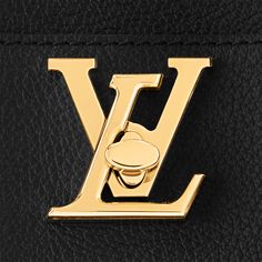 LOUIS VUITTON® - Lock And Walk - Black Golden Chain, Louis Vuitton Official, Parisian Chic, Luxury Handbags, Leather Trims, Calf Leather, Leather Handbags, Bucket Bag, Leather Women