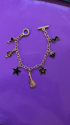 Rock-N-Roll Charm Bracelet 80s Rock, Rock N’roll, Rock'n Roll, Aberdeen, Rock N, Charm Bracelets, Rock N Roll, Arm Band, Jewelry Bracelets