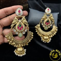 Moh Silver Earring | Statement Earring - Earring -925Silver Jewelry Room, Jewellery Board, Long Earring, Fancy Jewellery Designs, Gold Statement Earrings, Jewelry Boards, Jewellery Earrings, Statement Earring, Fancy Jewellery