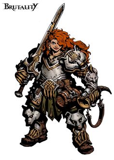 Ginger Female, Fantasy Heroes, Dungeons And Dragons Characters, Fantasy Warrior, Fantasy Inspiration, Medieval Fantasy