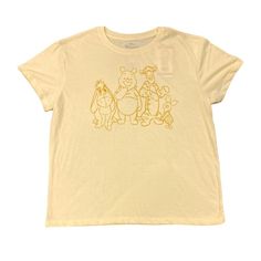 Captured! Everyone's Favorite Bear! Winnie The Pooh Graphic Tee Is Fun, Colorful And Totally Soft. Sure To Become An Essential Part Of Your Casual Tee Collection, You'll Love The Relaxed Fit That Looks Just As Good Untucked As It Does Tucked. The Sketched Graphic Adds An Artsy Touch. Cute Disney T Shirts, Disney Graphic Tee, Disney Scrub Tops, Cute Disney Shirts, Yellow Forest, Winnie The Pooh Shirt, Disney T Shirts, Fit Board, Mickey Mouse Halloween