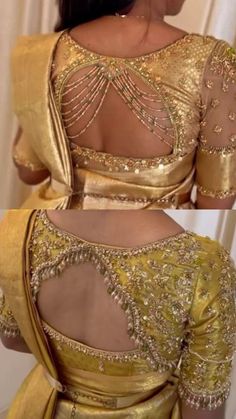 Trending Back Blouse Designs for a Glamorous Style South Indian Blouse Work, Pellikuturu Blouse Designs, Pelli Saree Blouse Designs, Bridal Saree Blouse Designs Latest, Blouse Designs Latest For Bride, Aari Work Blouse Wedding Back Neck, Designer Blouse Designs Latest, Magam Blouse Designs Latest, Back Neck Designs For Blouses For Wedding