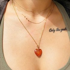 Carnelian Heart Necklace Cleavage Necklace, Carnelian Bracelet, Carnelian Necklace, Carnelian Ring, Bones And Muscles, Body Energy, Natural Stones Necklace, Carnelian Stone, Rose Quartz Ring