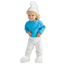 Smurf Toddler Costume - 392250 | trendyhalloween.com Smurf Costume, White Halloween Costumes, Newborn Halloween Costumes, Halloween Infantil, Toddler Halloween Costumes, Toddler Costumes, Toddler Halloween