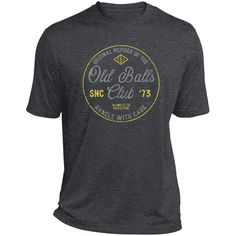 Men's Vintage 50th Birthday Old Balls Club for Old Man Turning 50 T-Shirt, Funny 50th gift, Personalized Birth Year, Heather Performance Tee Funny personalized birthday t-shirt that men can work out in.  .: 3.8-ounce, 100% polyester .: Ultra breathable, moisture-wicking & snag-resistant .: Premium heathered appearance .: Removable tag for comfort .: Print Method: DIGISOFT™ 50th Birthday Shirts Men, 50 Year Old Men, Turning 50, Old Shirts, Birth Year, Club Design, Old Men, Old Man, T Shirt Funny