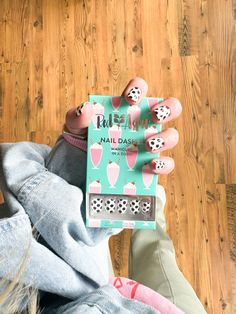 Red Aspen press on nails, Milkshakes at Vic's Drive-In - black and white polka dot nails. Short nails. White Polka Dot Nails, Almond Coffin Nails, French Tip Nails Ombre, Polka Dot Nail Designs, Dot Nail Designs, Dot Nails, Ombre Nails Glitter, Red Aspen, Lash Tools