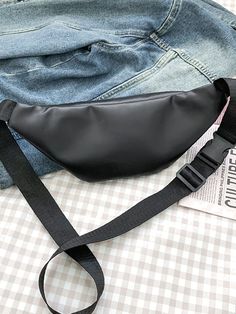 Bag For Love -Minimalist Fanny Pack - Women Fanny Packs Product Description Color Black Strap Type Adjustable Style Cool Pattern Type Plain Bag Size Medium Quantity 1 piece Type Waist Bag Composition 100% Polyurethane Material PU Leather Size Chart INCH CM Size Bag Width Bag Height Bag Length Strap Length one-size 3.1 5.5 12.2 47.2 Size Bag Width Bag Height Bag Length Strap Length one-size 8 14 31 120 Similar Products h2 { text-align: center; } .red-box { width: 100%; display: flex; flex-directi Casual Black Pouch Chest Bag, Trendy Black Chest Bag For School, Casual Black Pouch Belt Bag, Casual Black Belt Bag With Adjustable Strap, Casual Black Crossbody Chest Bag, Casual Black Belt Bag For School, Versatile Black Belt Bag For School, Casual Large Capacity Black Belt Bag, Casual Black Belt Bag With Large Capacity