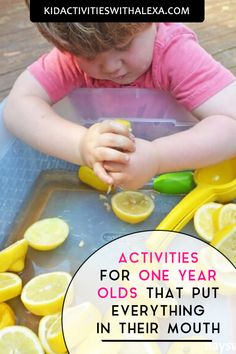 Preschool Activities For One Year Olds, Montessori Activities One Year Old, Art With One Year Olds, Homeschooling One Year Old, Educational Toys For One Year Old, Outdoor Activities One Year Old, Outdoor Play For One Year Old, Dollar Tree Activities For One Year Old, Non Messy Sensory Play