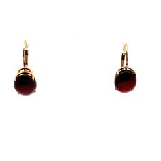 Beautiful Garnet Oval Shape Earrings in 14K Yellow Gold  A perfect gift for your loved one for any special occasion or holiday!  Total Earrings Weight: 2.77g Earring Length: 10.08mm Earring Width: 8.06mm Earring Closure: Lever Back  Gemstone: Garnet Item will be placed in a gift box. * Luxury 14k Gold Oval Earrings, Elegant Oval Earrings With Polished Finish, Fine Jewelry Oval Cabochon Earrings As Gift, Oval Cabochon Fine Jewelry Earrings For Gifts, Fine Jewelry Oval Cabochon Earrings For Gift, Elegant Oval Hallmarked Earrings, Elegant Oval Cabochon Earrings For Anniversary, Elegant Oval Cabochon Earrings For Formal Occasions, Oval Gemstone Earrings For Formal Occasions