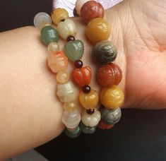 "Carved flower natural jade beaded, good luck bracelet,man woman bracelet material: natural jade stone(no dyed ),Elastic thread Size: style1 beads,9mmx10mm, style2 beads,9mmx10mm, style3 beads,12mmx13mm, length:7.5\"-8 \" style: Elastic bracelet Price: one bracelet ❤ If you want other length Bracelet, Please connect me free. ❤Please read the store policy before purchase. ❤ Thank you for visiting my shop!" Multicolor Jade Beaded Bracelets, Flower Jade, Crystal Flowers, Good Luck Bracelet, Elastic Thread, Gemstone Beaded Bracelets, Red Green Yellow, Elastic Bracelet, Natural Jade