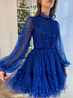 Cute Chiffon Dress, Corian Dress, Teuta Matoshi, Short Homecoming Dress, Royal Blue Dresses, Blue Mini Dress, Homecoming Dresses Short, Evening Party Dress, Homecoming Dress