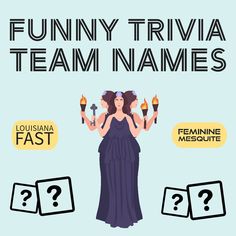 Really funny trivia team names Trivia Team Names Funny, Bar Trivia, Full Frontal, What Are We, Trivia Night, Trivia Quiz