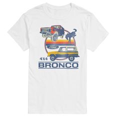 Ford - 4X4 Bronco - Men's Short Sleeve T-Shirt - Celebrate the essence of Earthbound's Ford with officially licensed apparel featuring unique designs crafted exclusively by Hybrid Apparel. Each piece brings beloved characters, iconic imagery, and memorable moments to life, offering Ford fans a one-of-a-kind way to showcase their passion. Ford Bronco, Mens Big And Tall, Big And Tall, Men Short Sleeve, Casual Looks, Fitness Fashion, Graphic Tee, Graphic T Shirt, Top Shirt