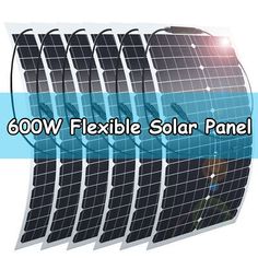 the flexible solar panel is ready to be used for all types of power and lighting