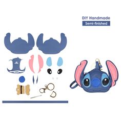 Create your own Stitch & Angel keychain with POPSEWING DIY leathercraft kits! Let this leather keychain kit wins you lots of compliments. FREE SHIPPING available. Dog Stitch, Alien Dog, 626 Stitch, Anime Stitch, Stitch Keychain, Sewing Beginners, Diy Bag Kit, Angel Keychain, Lovely Anime