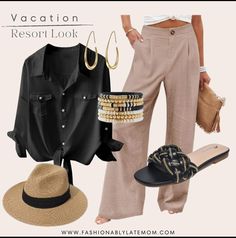 Outfit Ideas From Amazon, Resort Look, Casual Summer Outfits For Women, Spring Outfit Ideas, Fashionably Late, Summer Attire, Beautiful Clothes, Summer Fashion Outfits, Mom Outfits