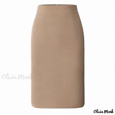 Olivia Mark - Professional Black High-Waisted Pencil Skirt - Perfect for Work 115 Pounds, Cotton Midi Skirt, High Waisted Pencil Skirt, Types Of Skirts, Terry Cloth, Olivia Mark, Skirt Fashion, Western Fashion, Pencil Skirt